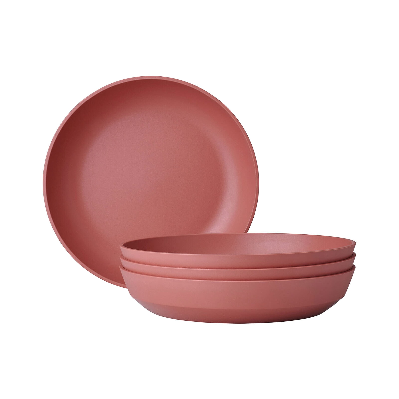 Suppenteller MEPAL "Suppenteller Silueta ø 21 cm 4er Set", bunt (vivid mauve), L:21cm, Speiseteller Image