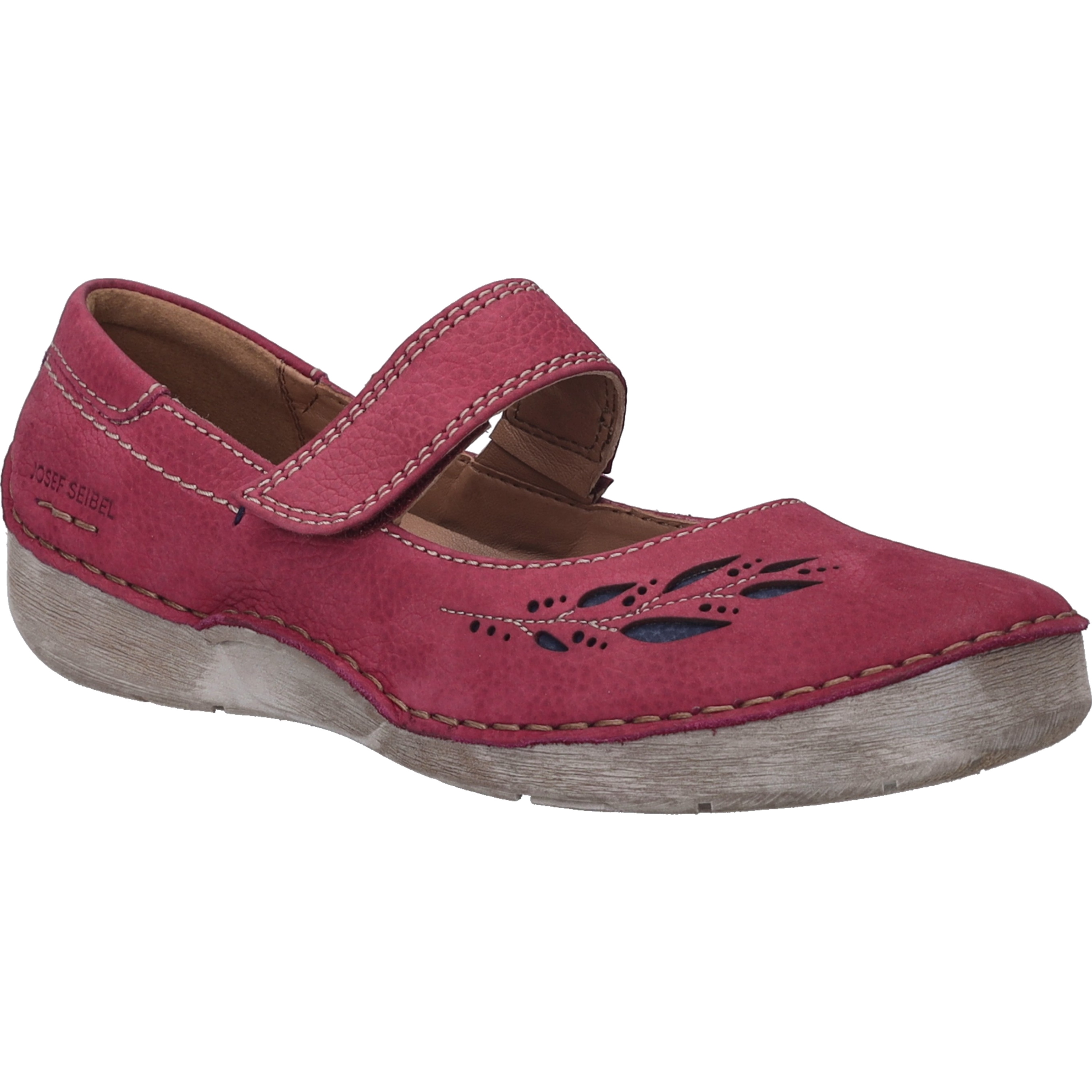 Ballerina JOSEF SEIBEL "Fergey 58, orchidee", Damen, Gr. 44, lila (orchidee), Obermaterial: 100% Rindsleder Leather cow., Schuhe Ballerina