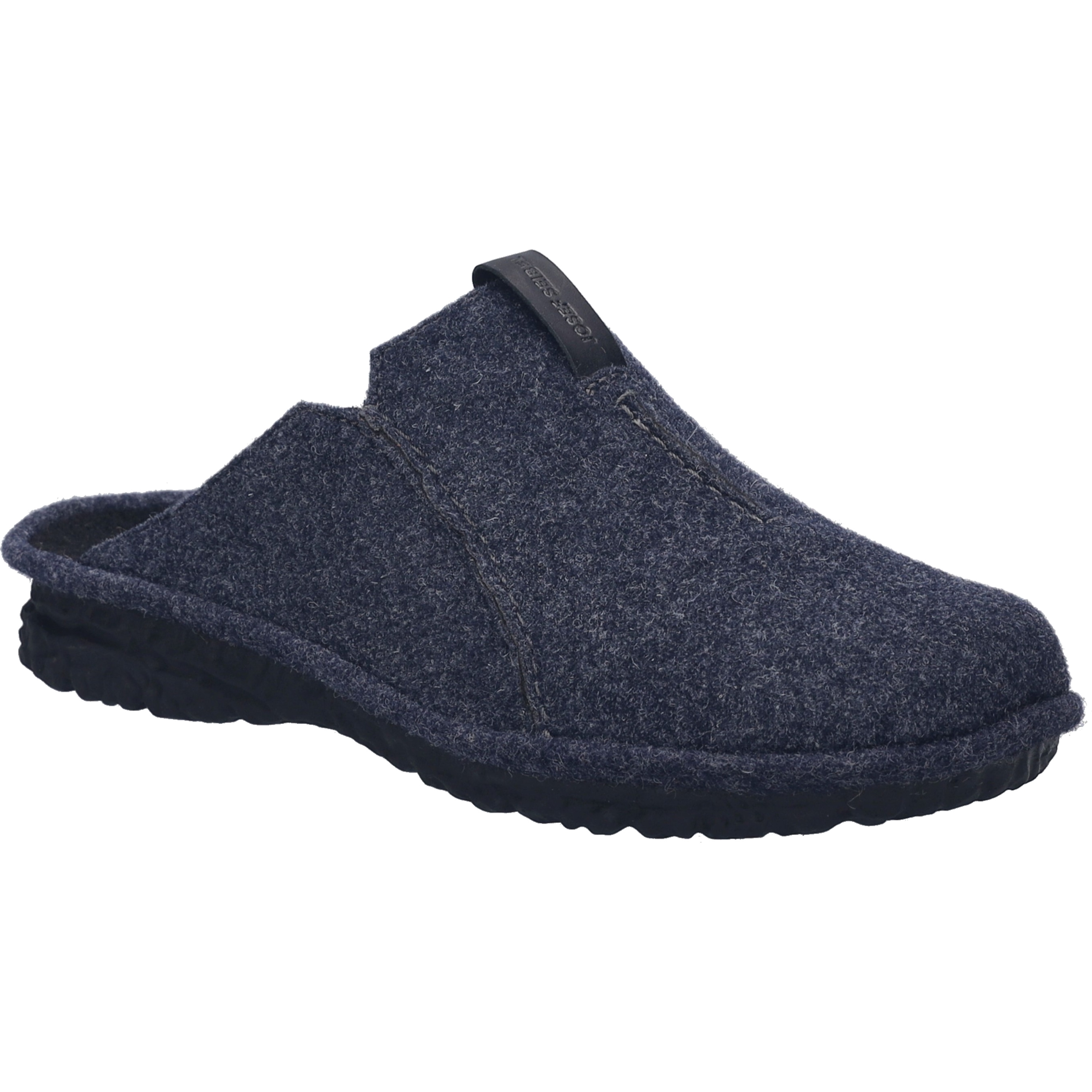 Hausschuh JOSEF SEIBEL "Toulouse 01, dunkelblau", Herren, Gr. 41, blau (dunkelblau), Obermaterial: 80% Rindsleder Leather cow. 20% Textilmaterial TEXMAT., Schuhe Hausschuh