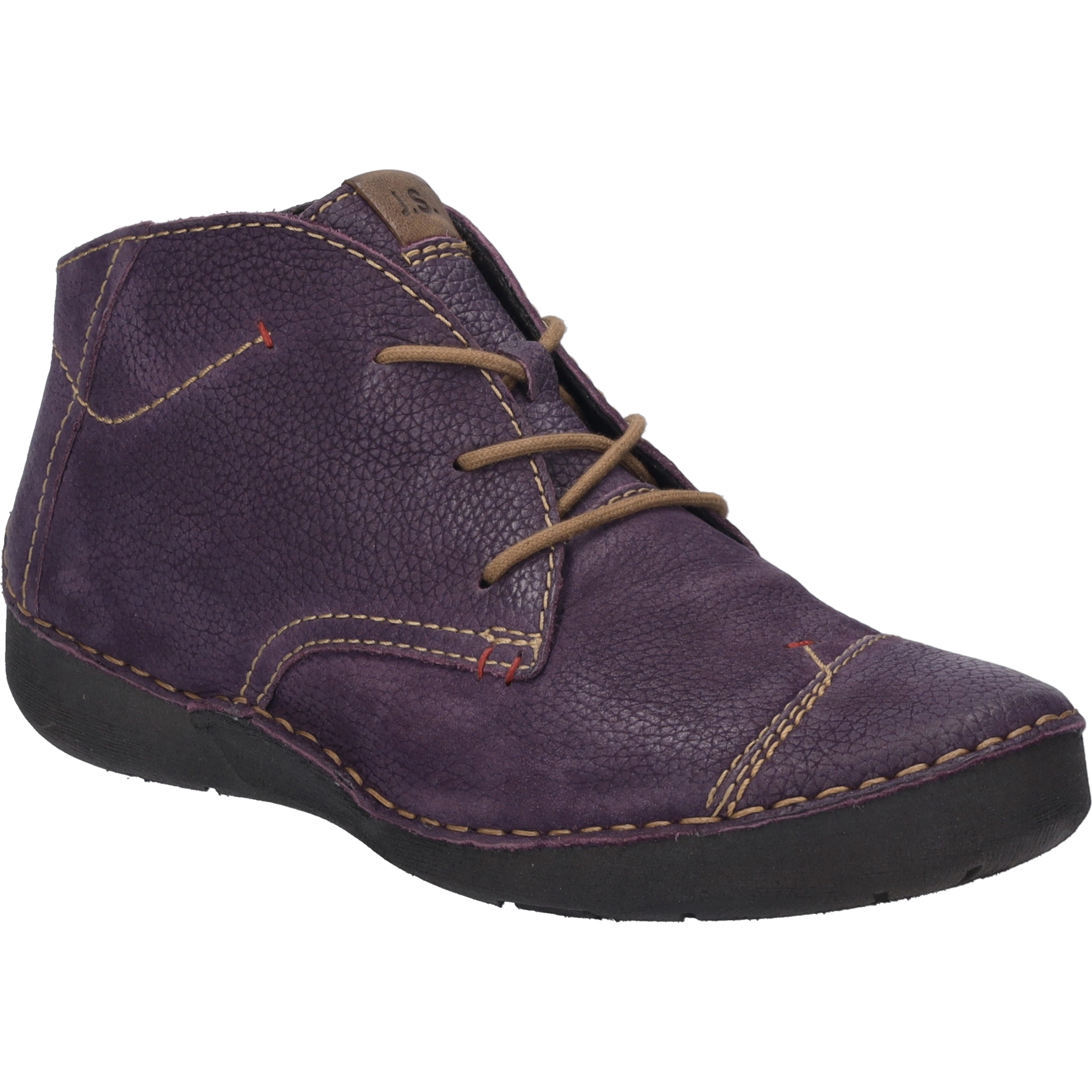Stiefelette JOSEF SEIBEL "Fergey 18, purple", Damen, Gr. 37, lila, Obermaterial: 100% Rindsleder Leather cow., Schuhe Stiefelette