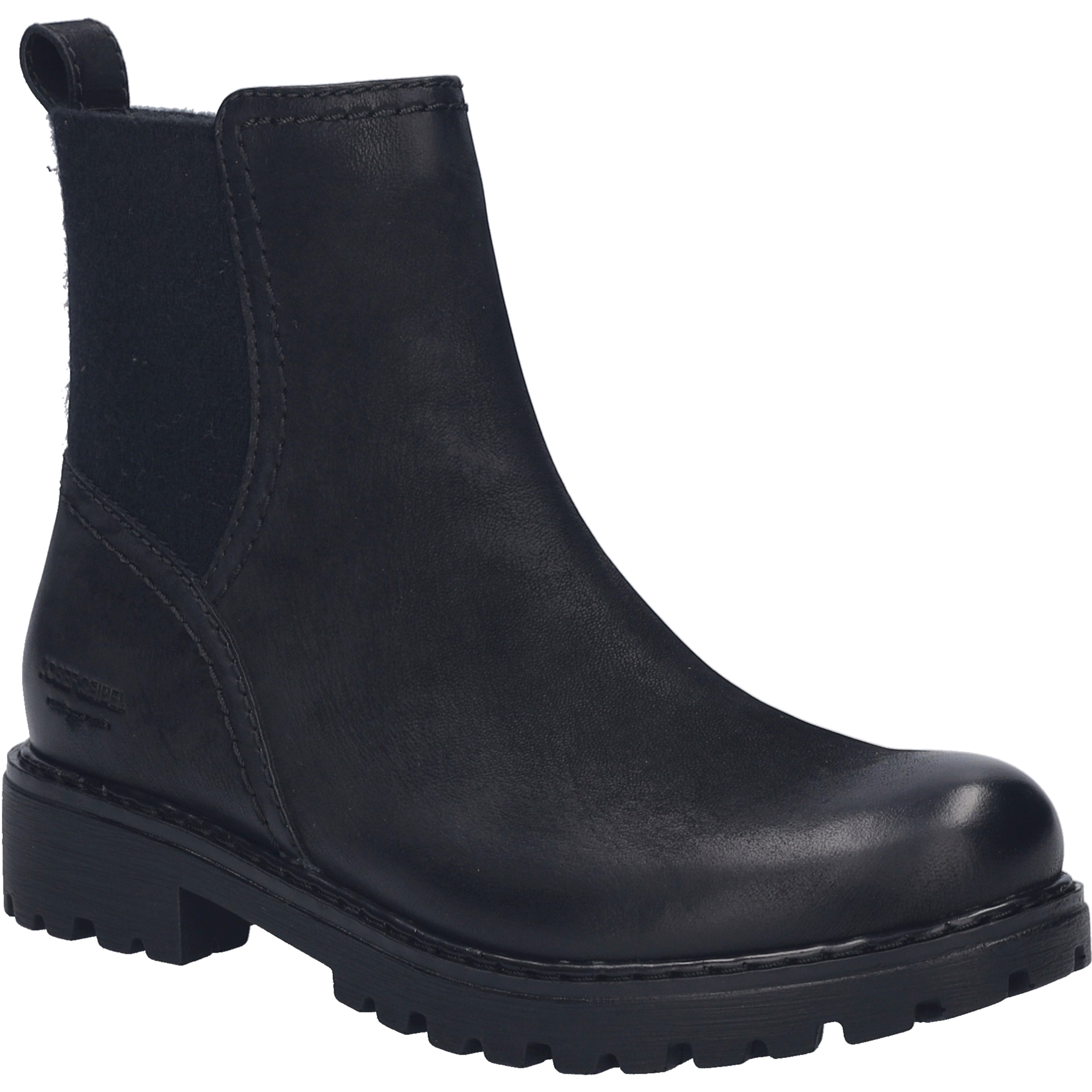 Stiefelette JOSEF SEIBEL "Melinda 30, schwarz", Damen, Gr. 40, schwarz, Obermaterial: 100% Rindsleder Leather cow., Schuhe Stiefelette