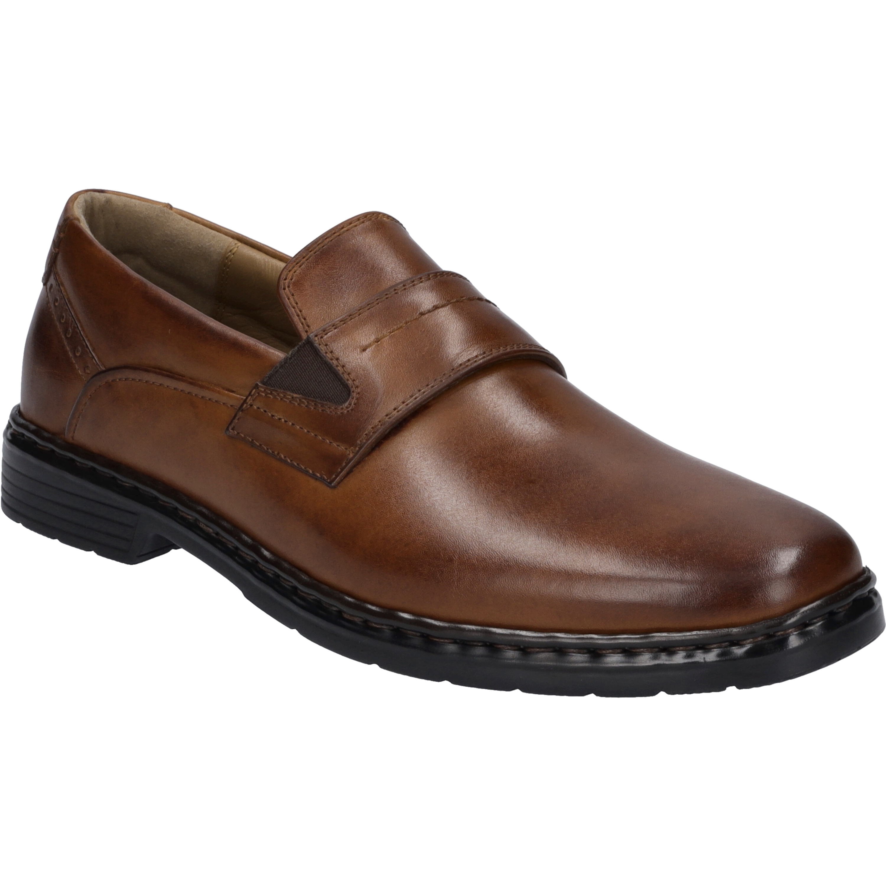 Slipper JOSEF SEIBEL "Alastair 15, cognac", Herren, Gr. 44, braun (cognac), Obermaterial: 100% Rindsleder Leather cow., Schuhe Slipper