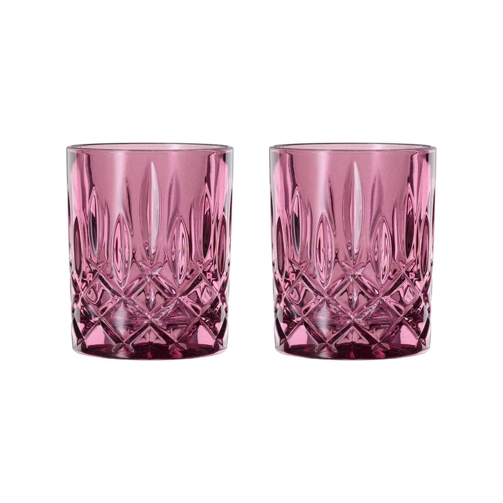 Whiskyglas NACHTMANN "Whiskybecher Noblesse Vintage 295 ml 2er Set", lila (berry), 2 tlg., Glas, Trinkgefäße, Whiskyglas Image