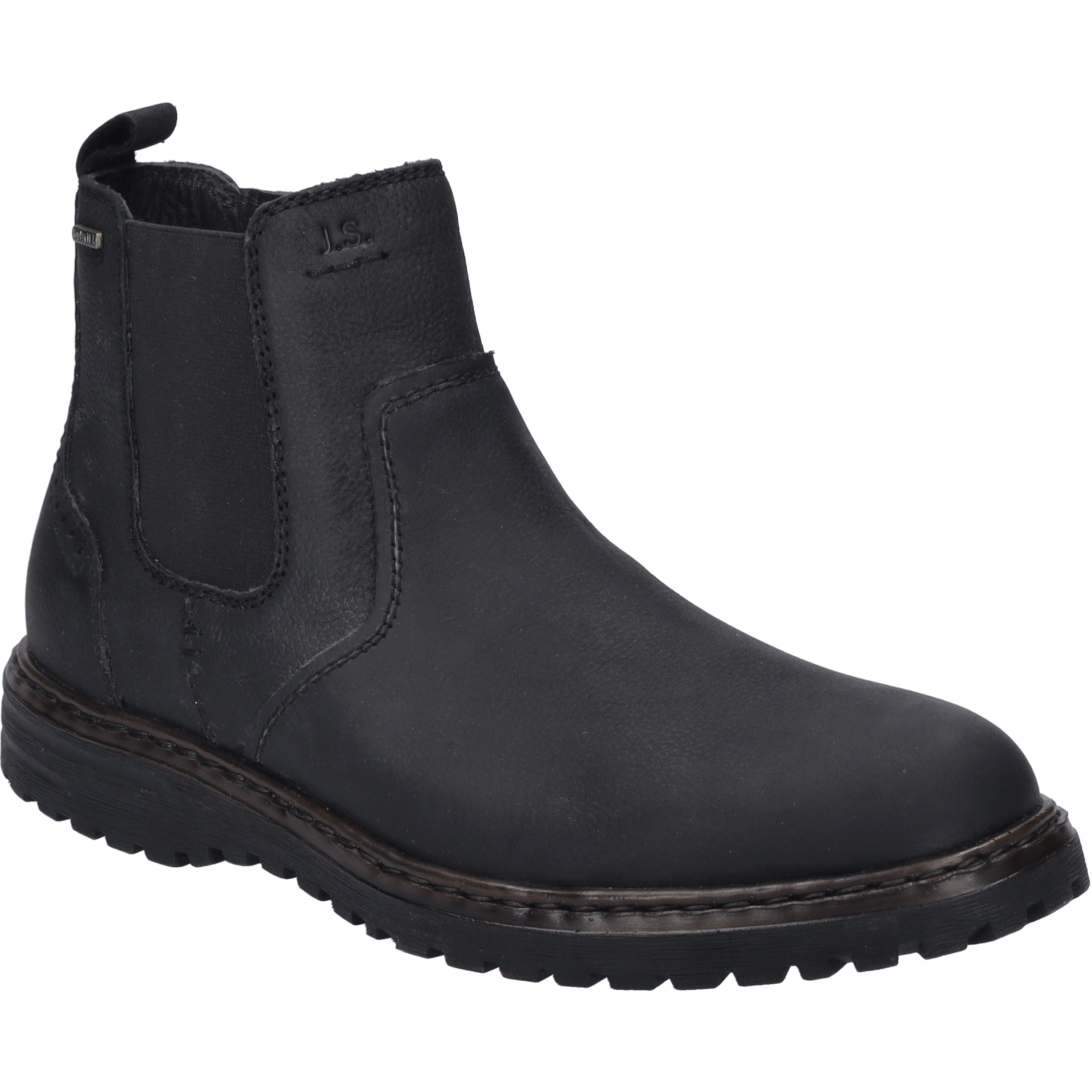 Stiefelette JOSEF SEIBEL "Erroll 51, schwarz", Damen, Gr. 46, schwarz, Obermaterial: 100% Rindsleder Leather cow., Schuhe Stiefelette