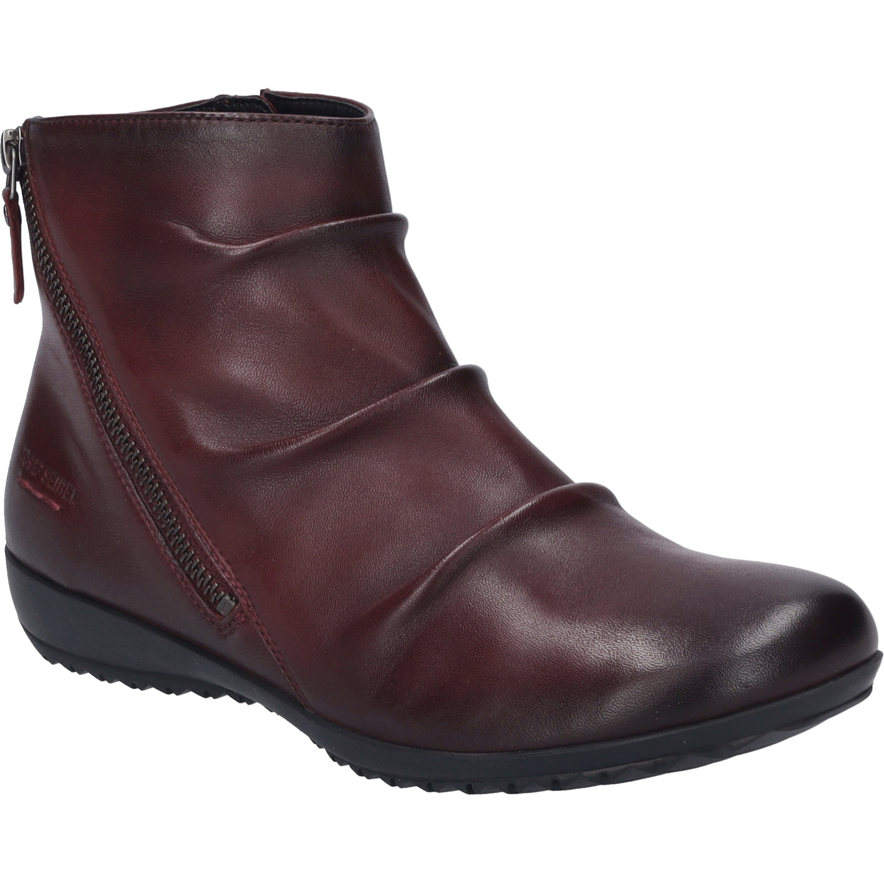 Stiefelette JOSEF SEIBEL "Naly 61, bordeaux", Damen, Gr. 44, rot (bordeaux), Obermaterial: 100% Rindsleder Leather cow., Schuhe Stiefelette
