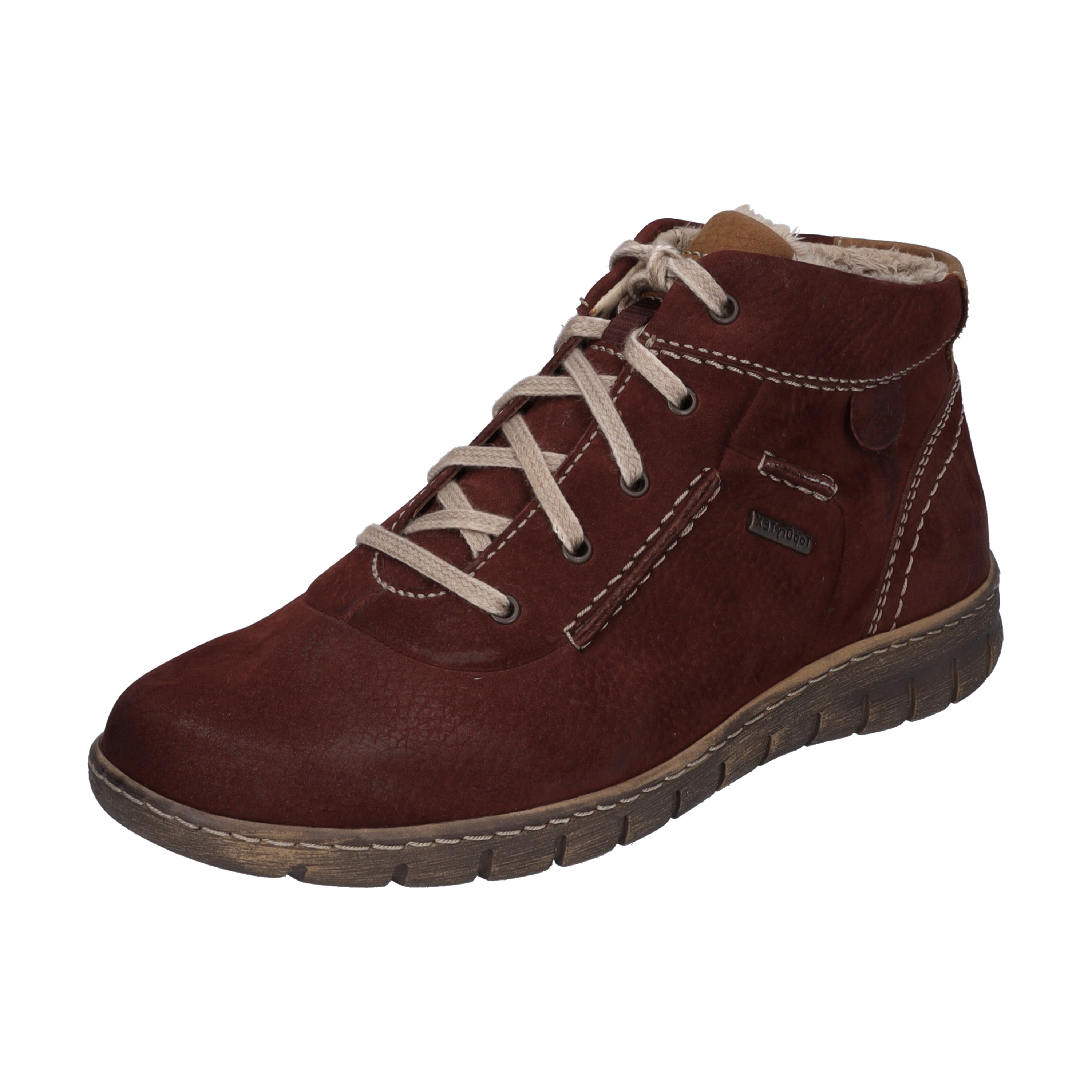 Stiefelette JOSEF SEIBEL "Steffi 53, bordo", Damen, Gr. 38, rot (bordo), Obermaterial: 100% Rindsleder Leather cow., Schuhe Stiefelette