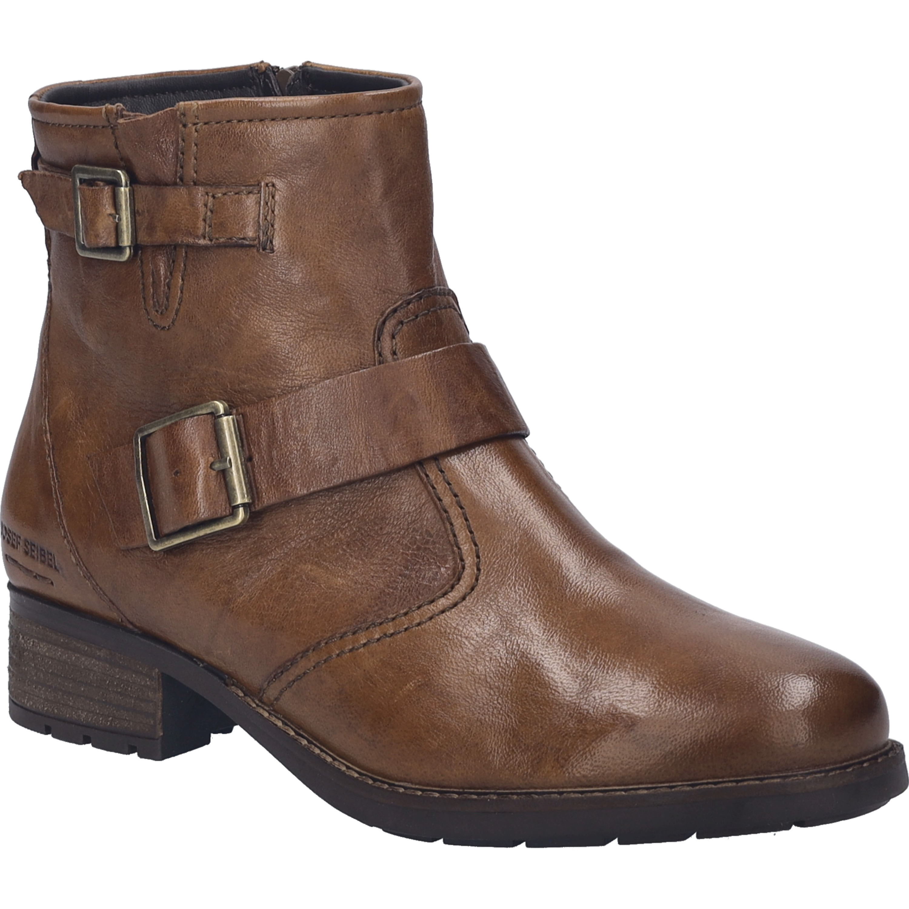 Stiefelette JOSEF SEIBEL "Kate 21, cognac", Damen, Gr. 41, braun (cognac), Obermaterial: 100% Rindsleder Leather cow., Schuhe Stiefelette