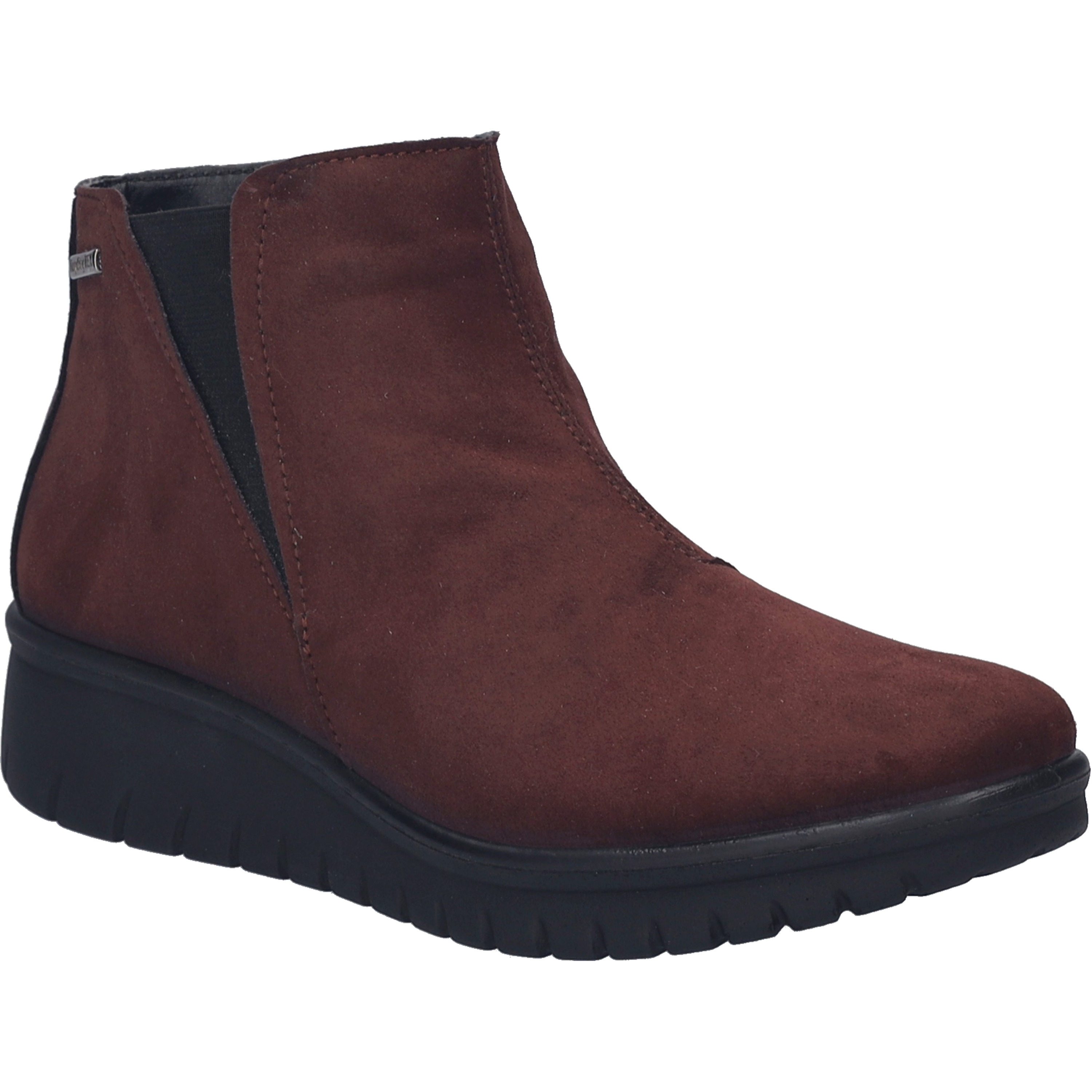 Stiefelette JOSEF SEIBEL "Calais 54, bordeaux", Damen, Gr. 39, rot (bordeaux), Obermaterial: 100% Textilmaterial TEXMAT., Schuhe Stiefelette