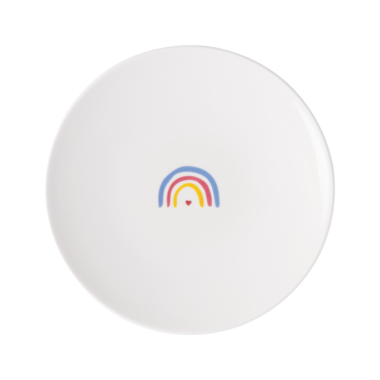 Frühstücksteller VILLEROY & BOCH "Frühstücksteller Be Happy With Love ø 21,2 cm bunt", bunt, Speiseteller Image