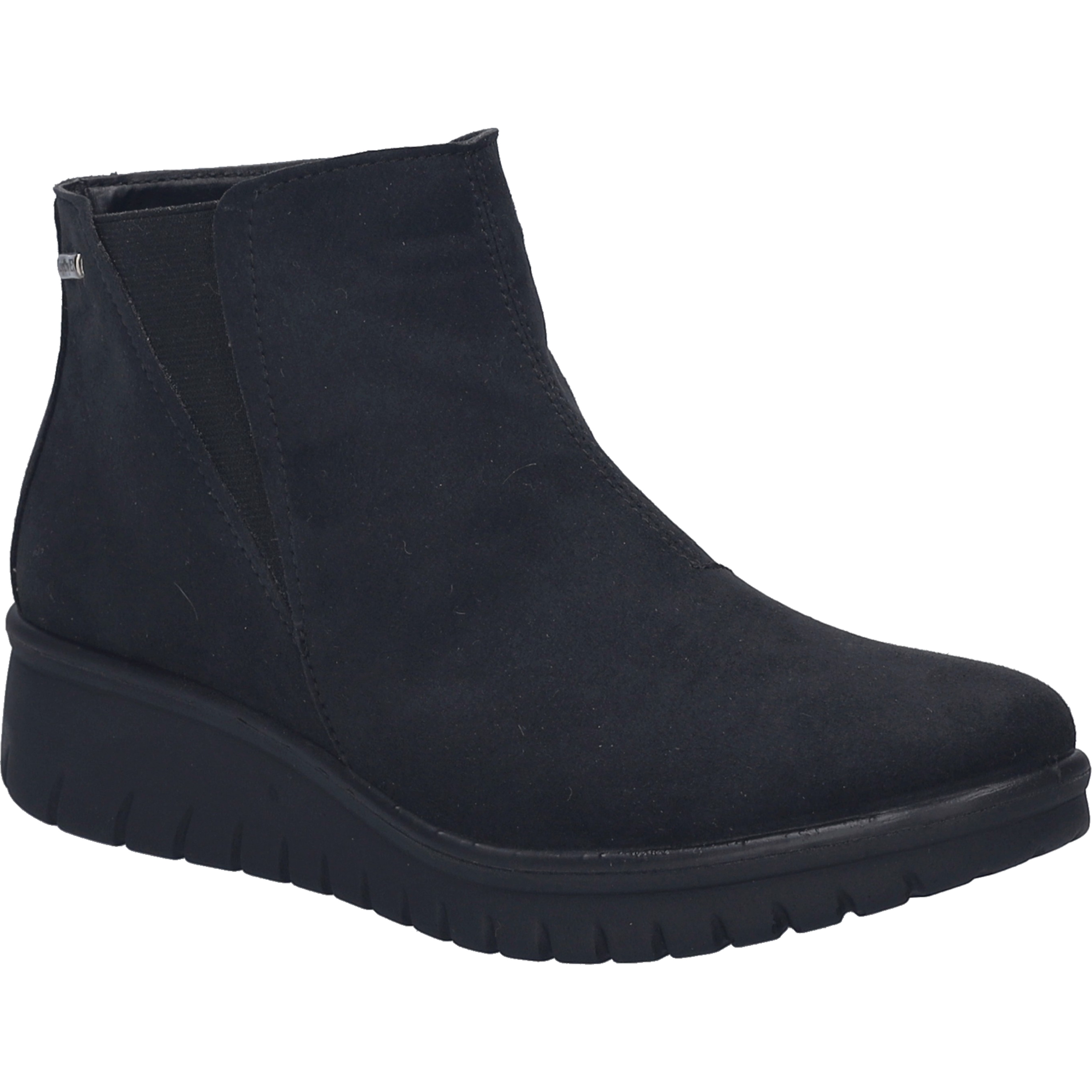 Stiefelette JOSEF SEIBEL "Calais 54, schwarz", Damen, Gr. 38, schwarz, Obermaterial: 100% Textilmaterial TEXMAT., Schuhe Stiefelette