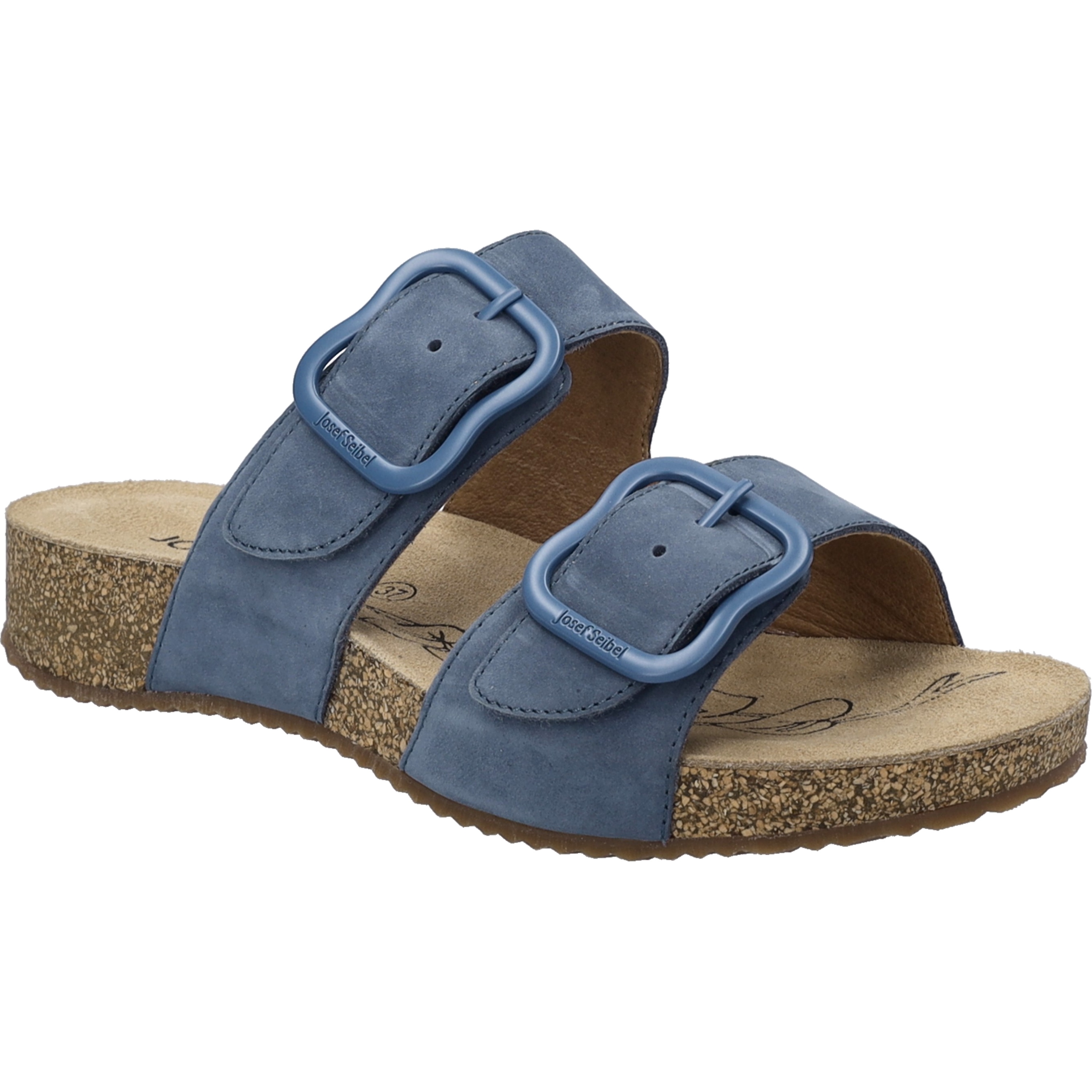 Sandale JOSEF SEIBEL "Tonga 64, jeans", Damen, Gr. 40, blau (jeans), Obermaterial: 100% Rindsleder Leather cow., Schuhe Sandale