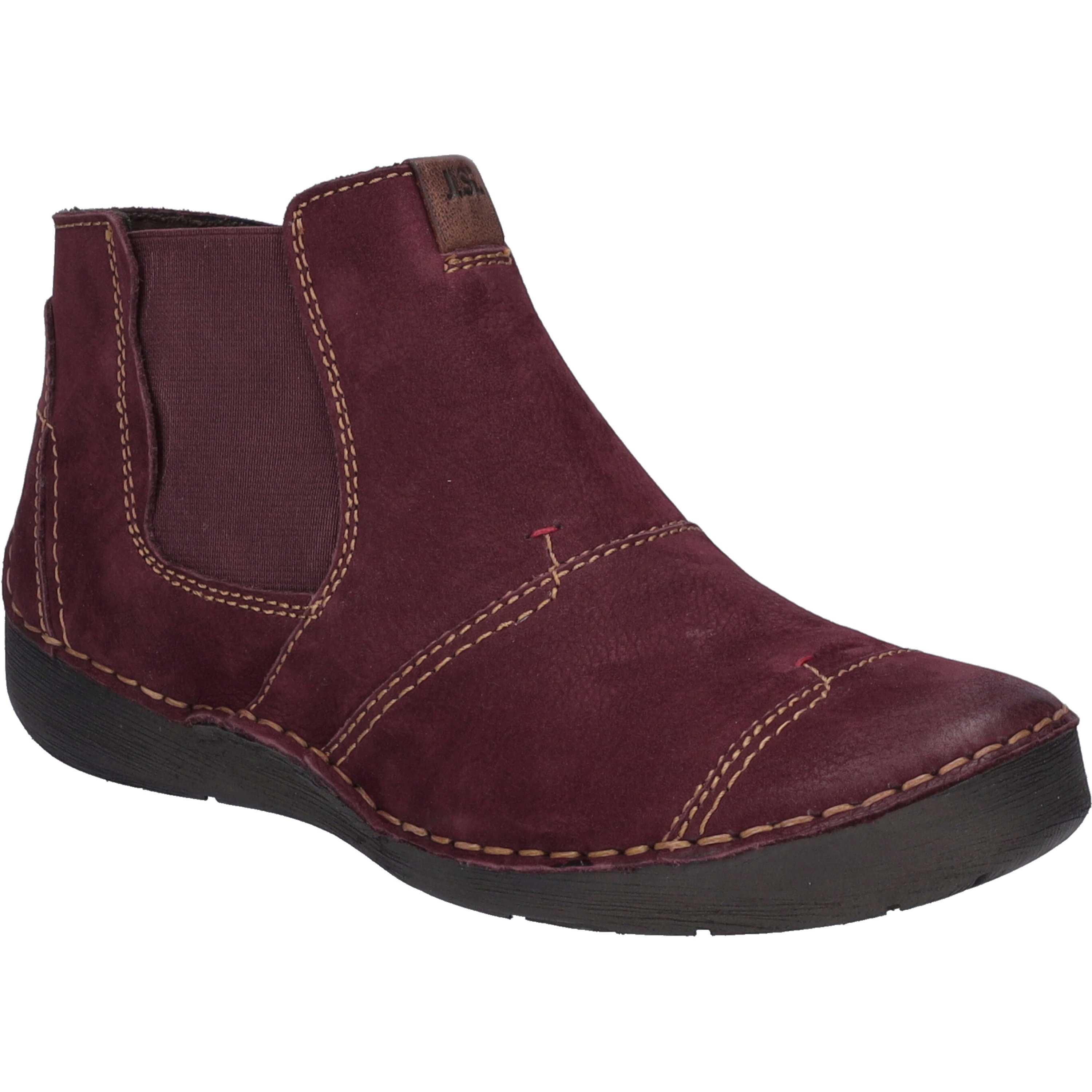 Stiefelette JOSEF SEIBEL "Fergey 55, plum", Damen, Gr. 40, lila (plum), Obermaterial: 100% Rindsleder Leather cow., Schuhe Stiefelette