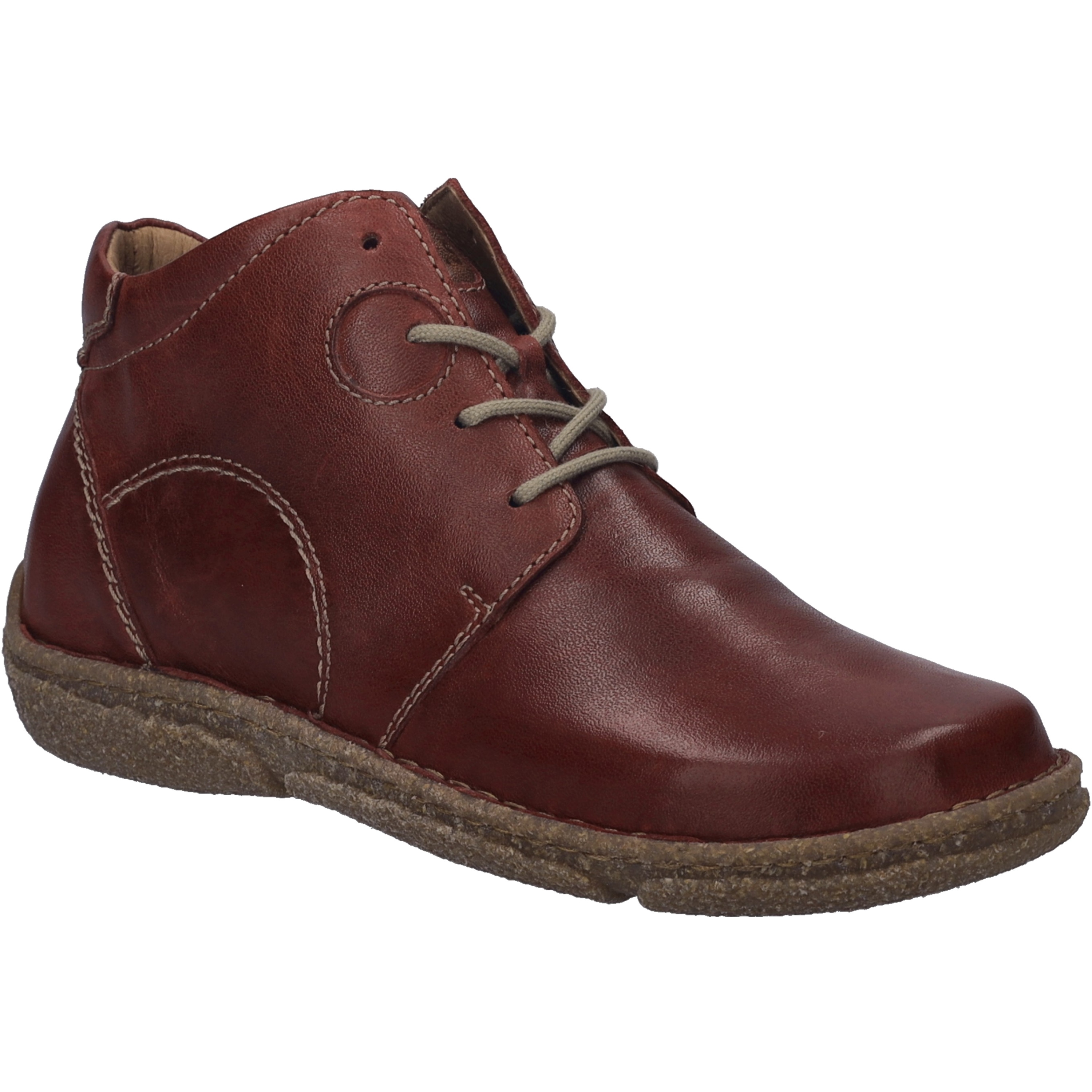 Stiefelette JOSEF SEIBEL "Neele 46, bordeaux", Damen, Gr. 45, rot (bordeaux), Obermaterial: 100% Rindsleder Leather cow., Schuhe Stiefelette