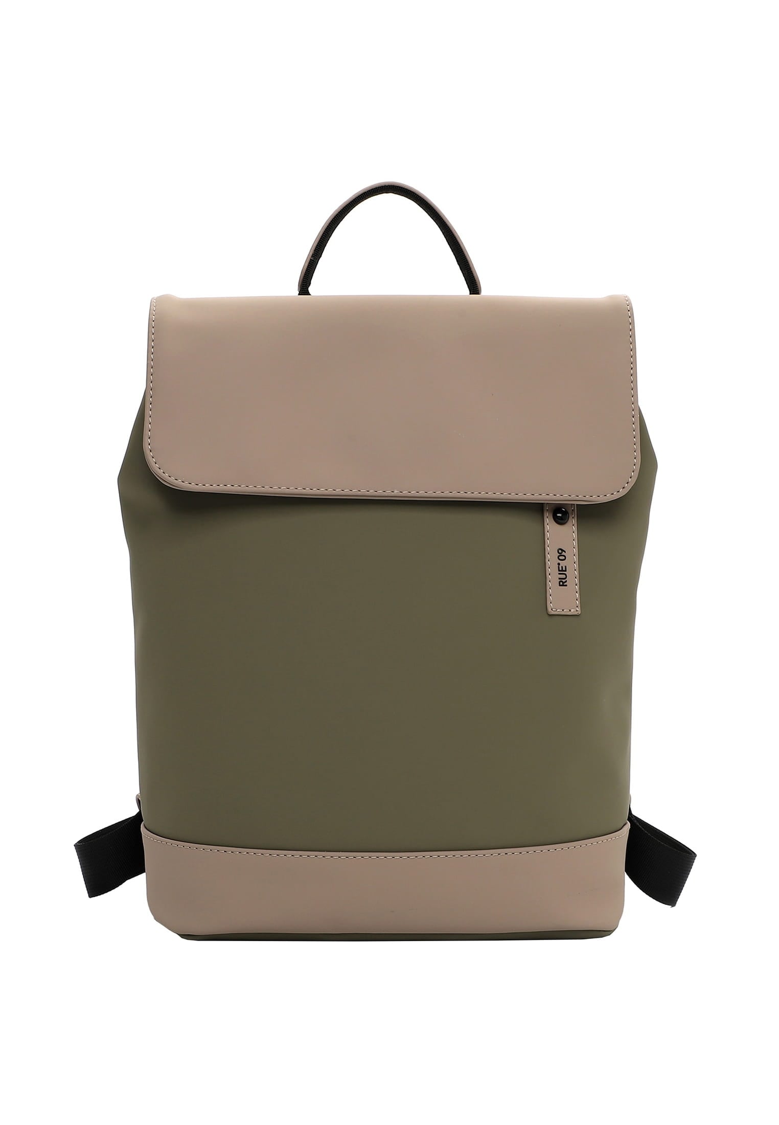 Rucksack EMILY & NOAH "Rucksack E&N Le Havre RUE 09", Herren, Gr. B/H/T: 33cm x 36cm x 12cm, grün (khaki 910), Obermaterial: 60% Polyurethan PU. 40% Polyester PES., Rucksäcke Rucksack