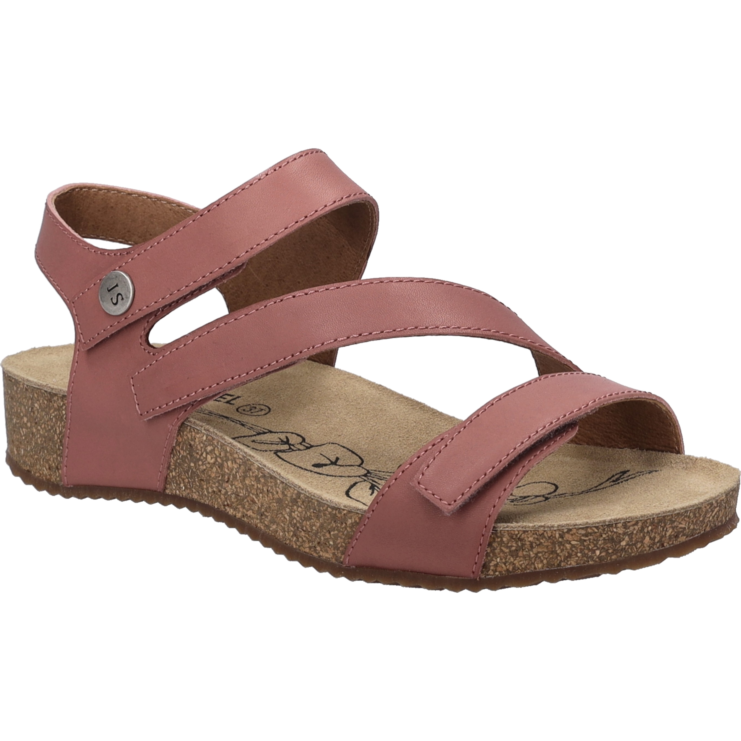 Sandale JOSEF SEIBEL "Tonga 25, altrosa", Damen, Gr. 40, rosa (altrosa), Obermaterial: 100% Rindsleder Leather cow., Schuhe Sandale