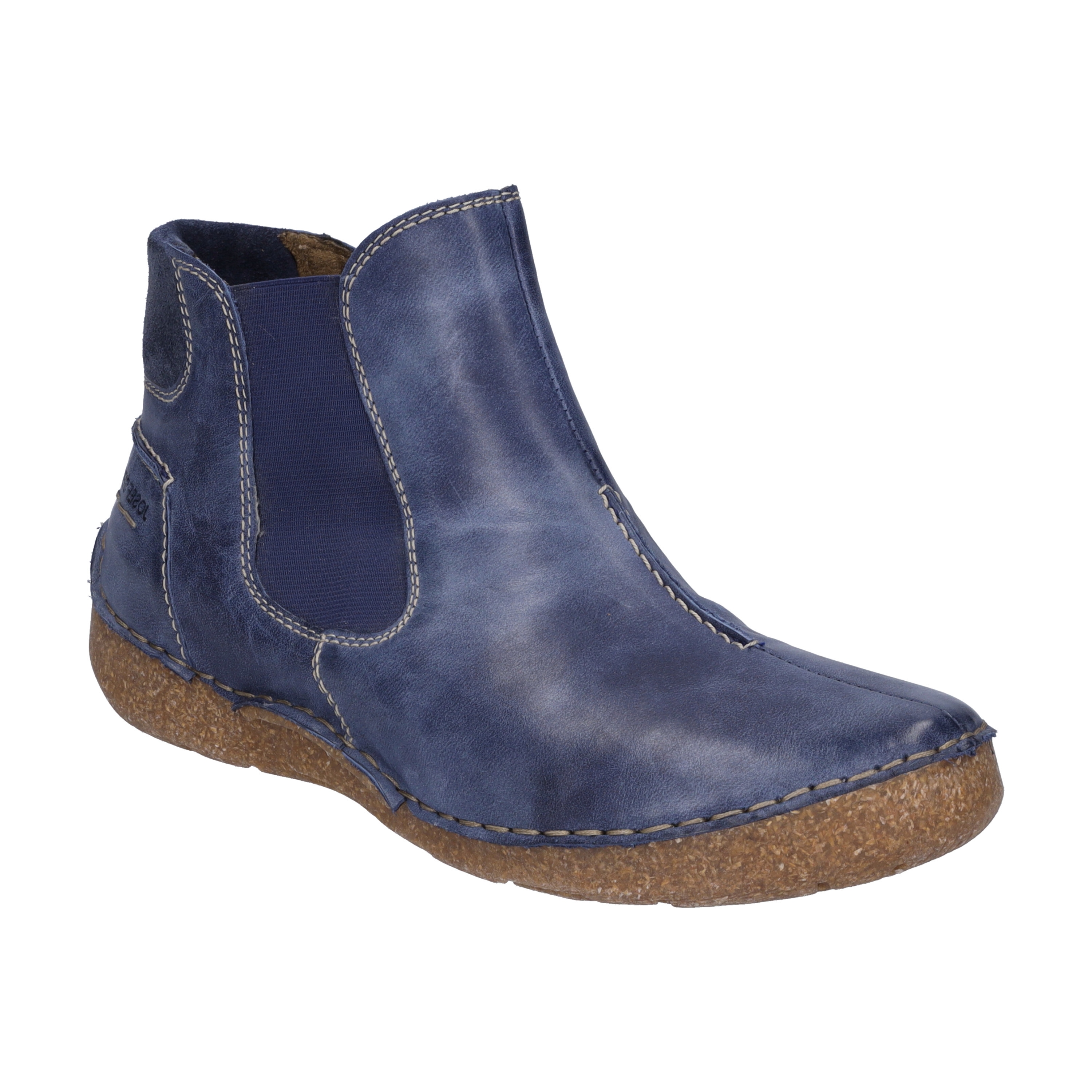 Stiefelette JOSEF SEIBEL "Fergey 63, ocean", Damen, Gr. 35, blau (ocean), Obermaterial: 100% Rindsleder Leather cow., Schuhe Stiefelette