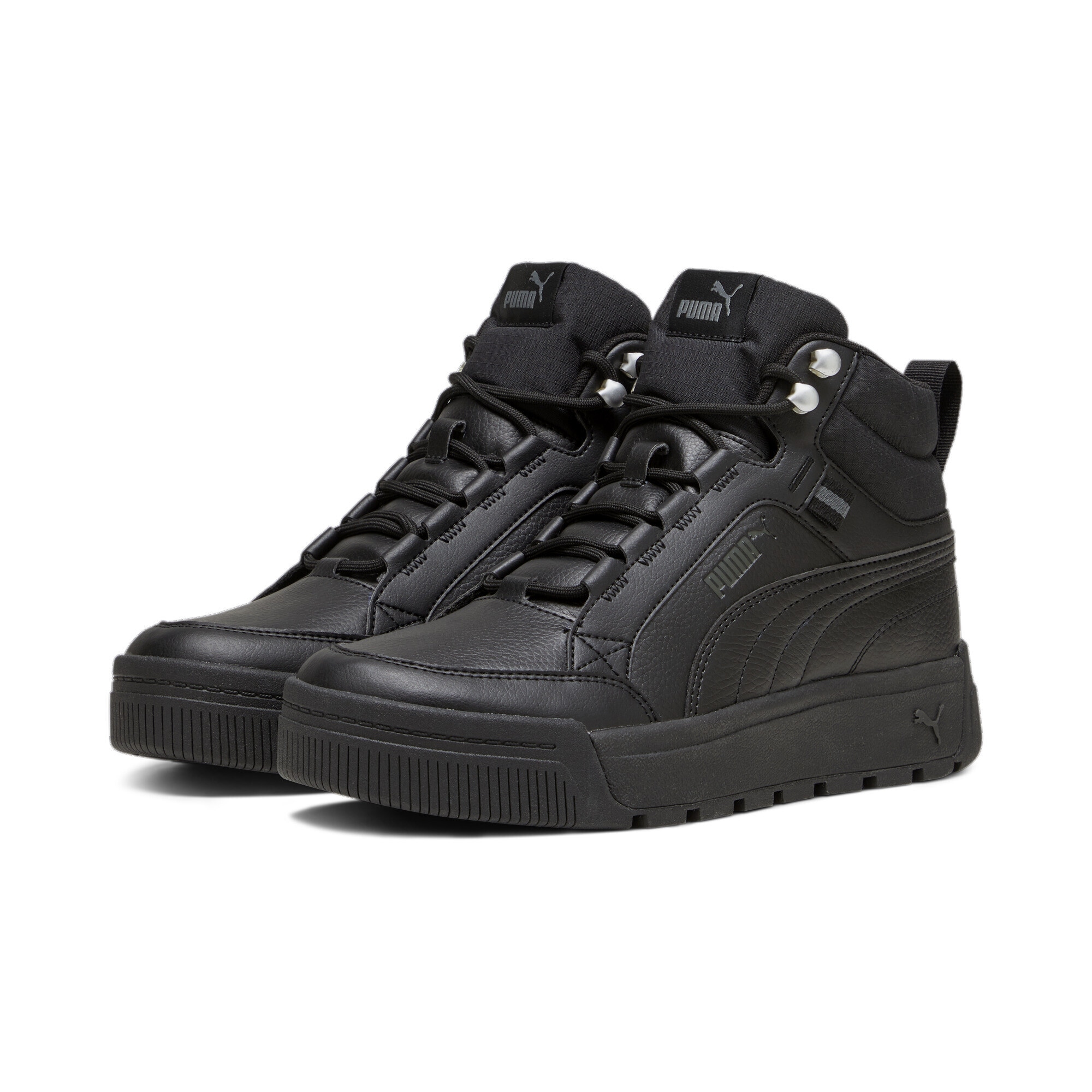 Sneaker PUMA "Tarrenz SB III Stiefel Erwachsene", Herren, Gr. 42.5, schwarz (schwarz shadow gray silber), Obermaterial: Textil, Synthetik; Futter: Textil; Innensohle: Textil; Laufsohle: Gummi, Schuhe Sneaker