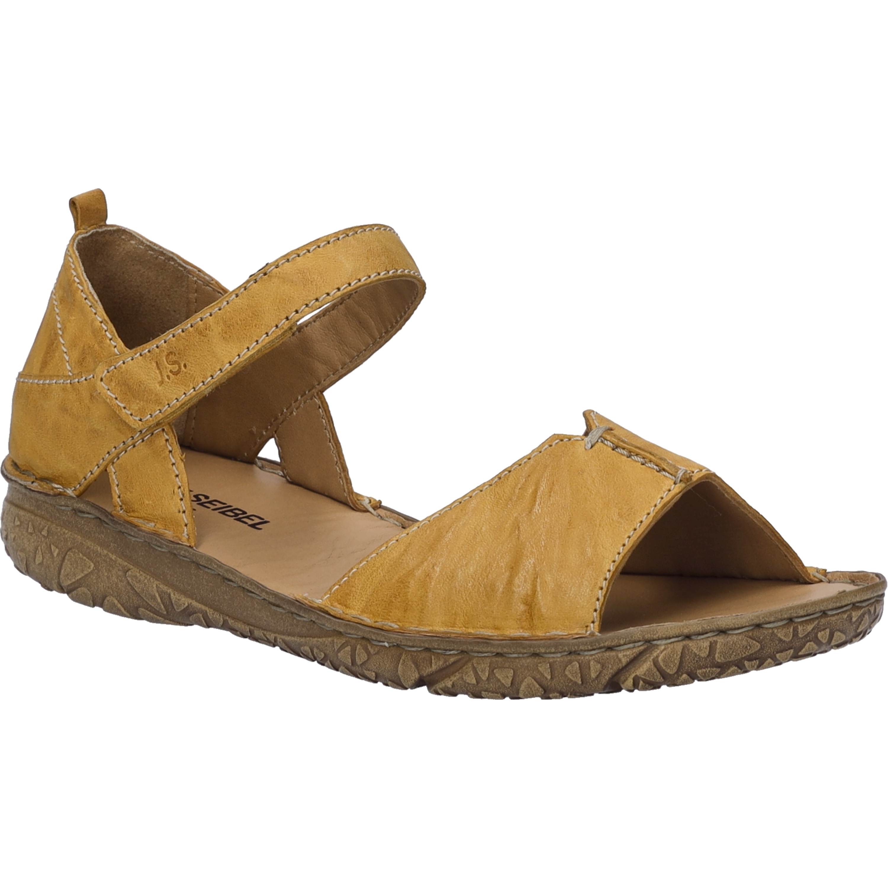 Sandale JOSEF SEIBEL "Ivy 05, amber", Damen, Gr. 41, gelb (amber), Obermaterial: 100% Rindsleder Leather cow., Schuhe Sandale