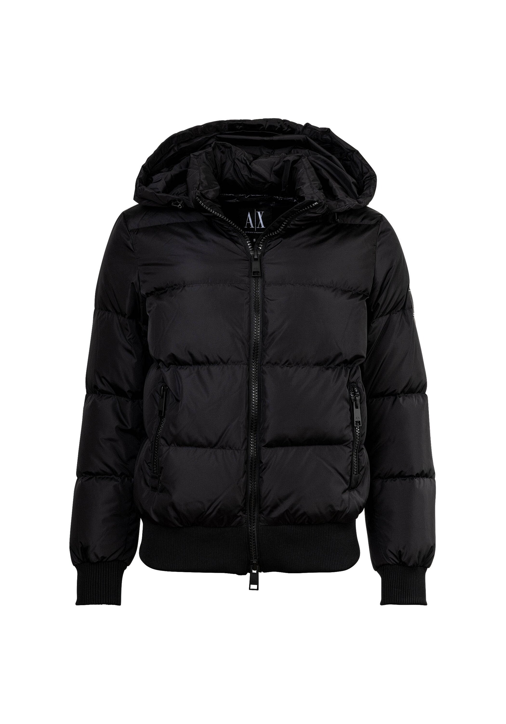 Steppjacke ARMANI EXCHANGE "Steppjacke Down Jacket", Damen, Gr. L, schwarz, Obermaterial: 100% Polyamid PA. Futter: 100% Polyamid PA. 80% Entendaune duck down. 20% Entenfeder duckfeather., Jacken Steppjacke Image
