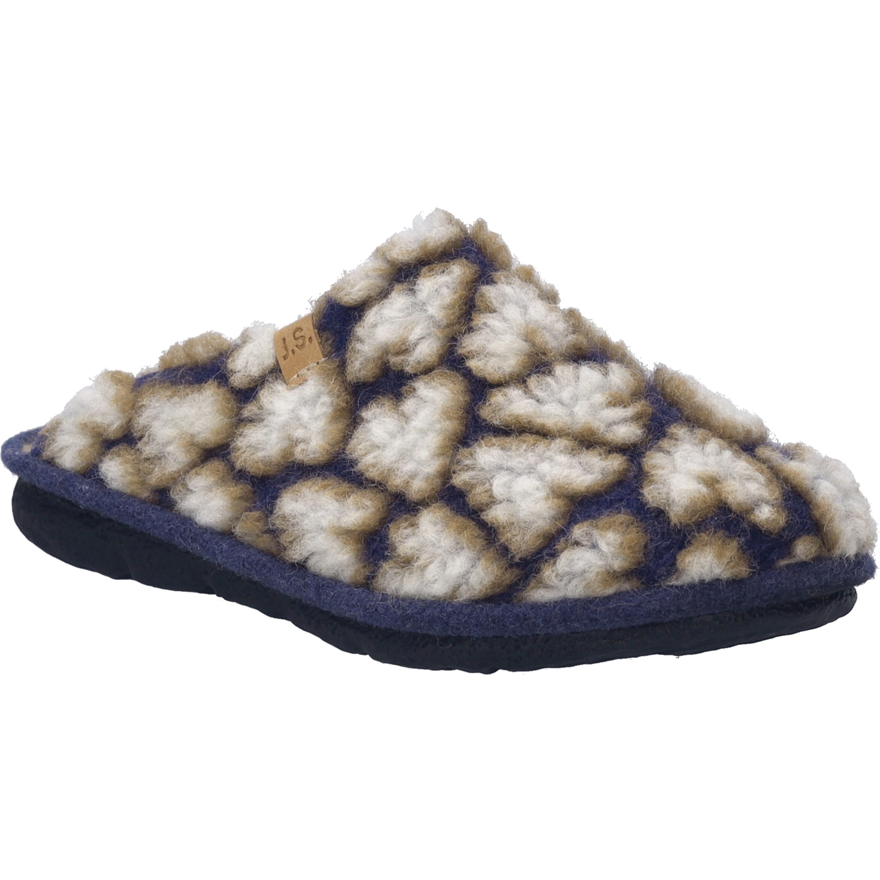 Hausschuh JOSEF SEIBEL "Lille 09, beige-multi", Damen, Gr. 39, beige (beige, multi), Obermaterial: 80% Rindsleder Leather cow. 20% Textilmaterial TEXMAT., Schuhe Hausschuh