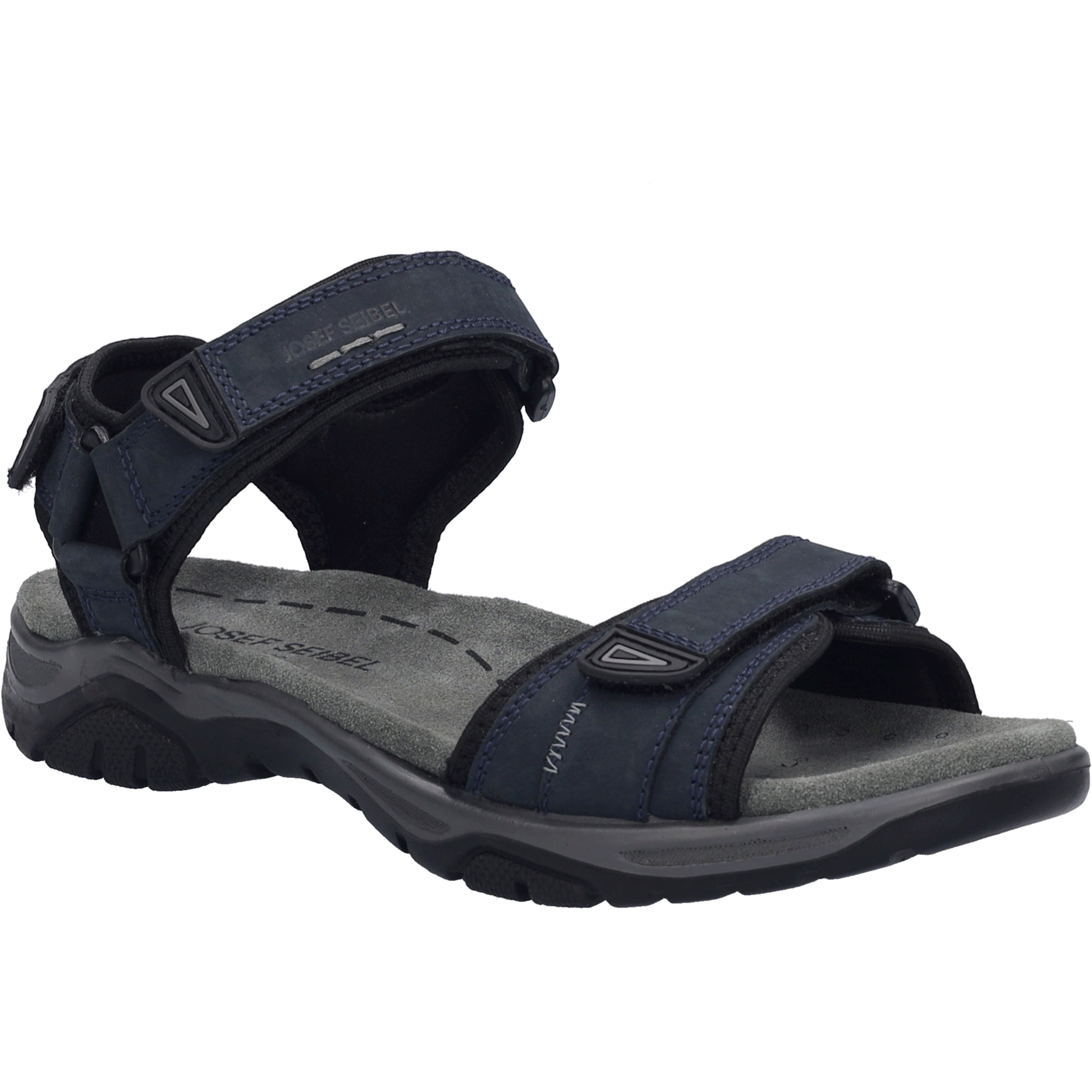 Sandale JOSEF SEIBEL "Arlo 01, indigo", Herren, Gr. 44, blau (indigo), Obermaterial: 100% Rindsleder Leather cow., Schuhe Sandale