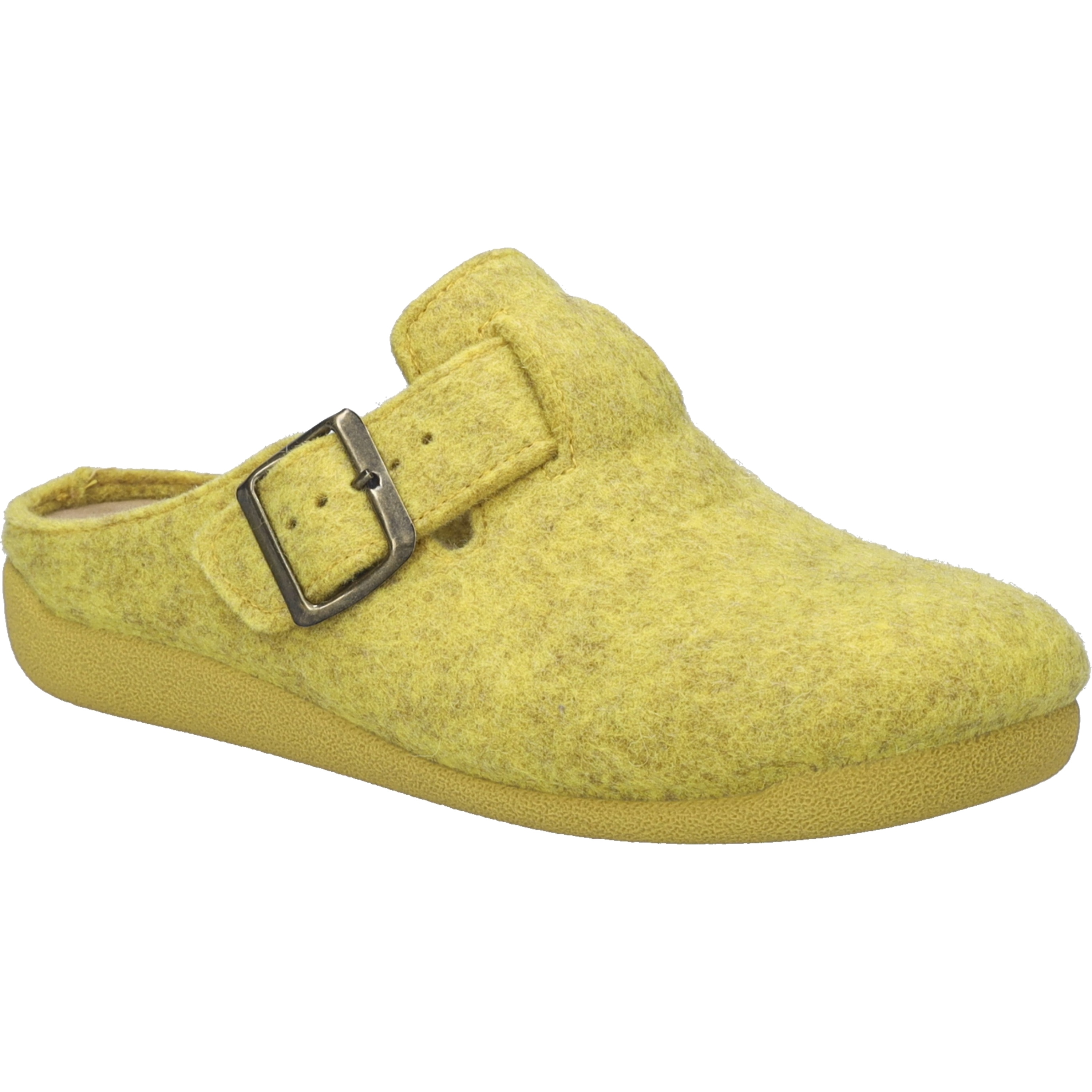 Hausschuh JOSEF SEIBEL "Cara 01, gelb", Damen, Gr. 41, gelb, Obermaterial: 100% Textilmaterial TEXMAT., Schuhe Hausschuh