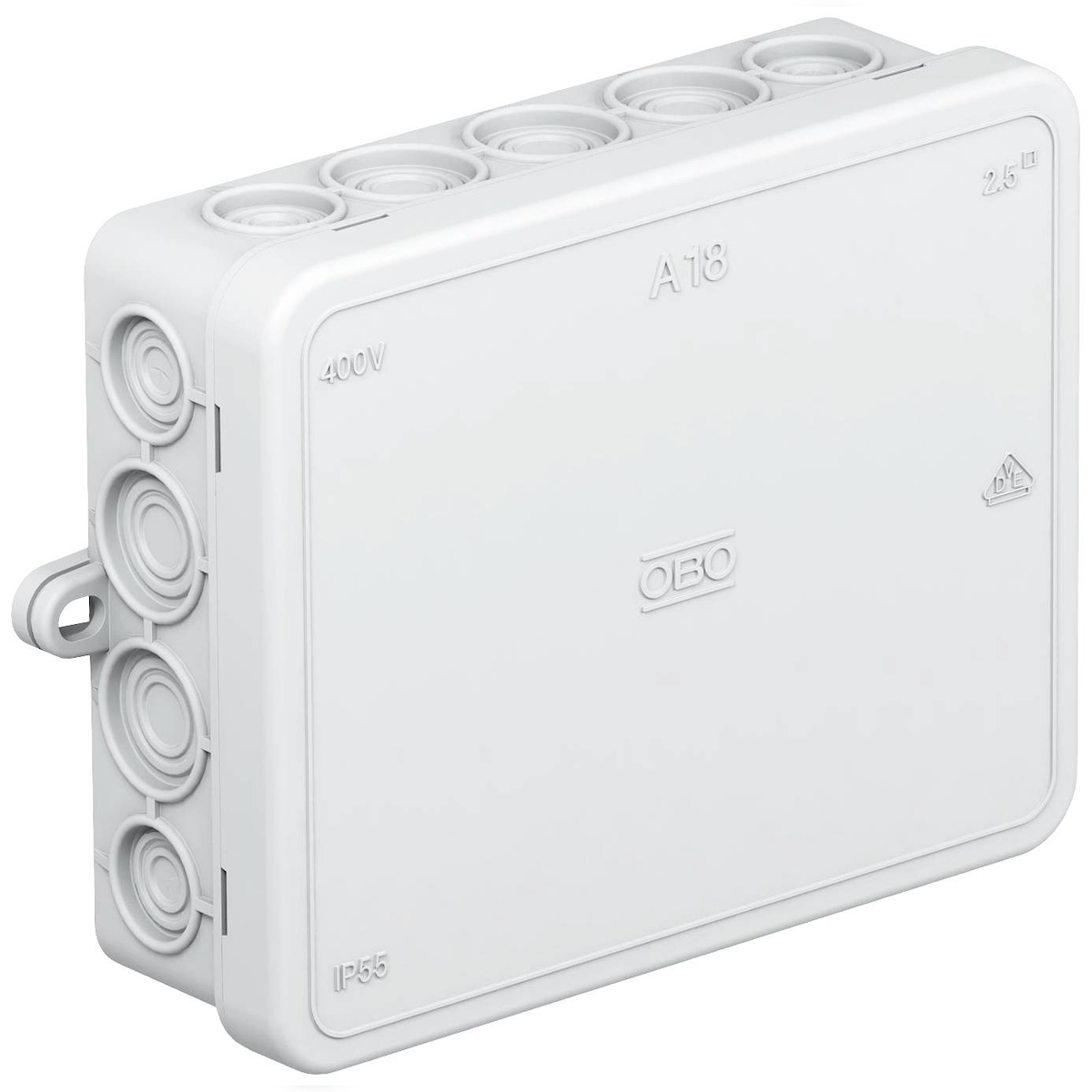 OBO Bettermann 2000410 Abzweigdose (L x B) 100 mm x 125 mm 1 St. Image