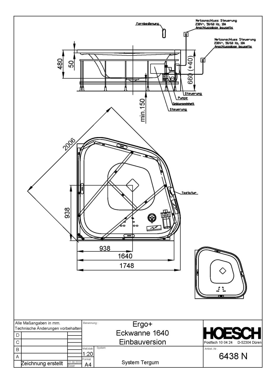Hoesch Whirlpool Ergo+ 6443&Tergum Whirl, weiß/verchromt/Glas weiß, 6443N.010305550 6443N.010305550 Image