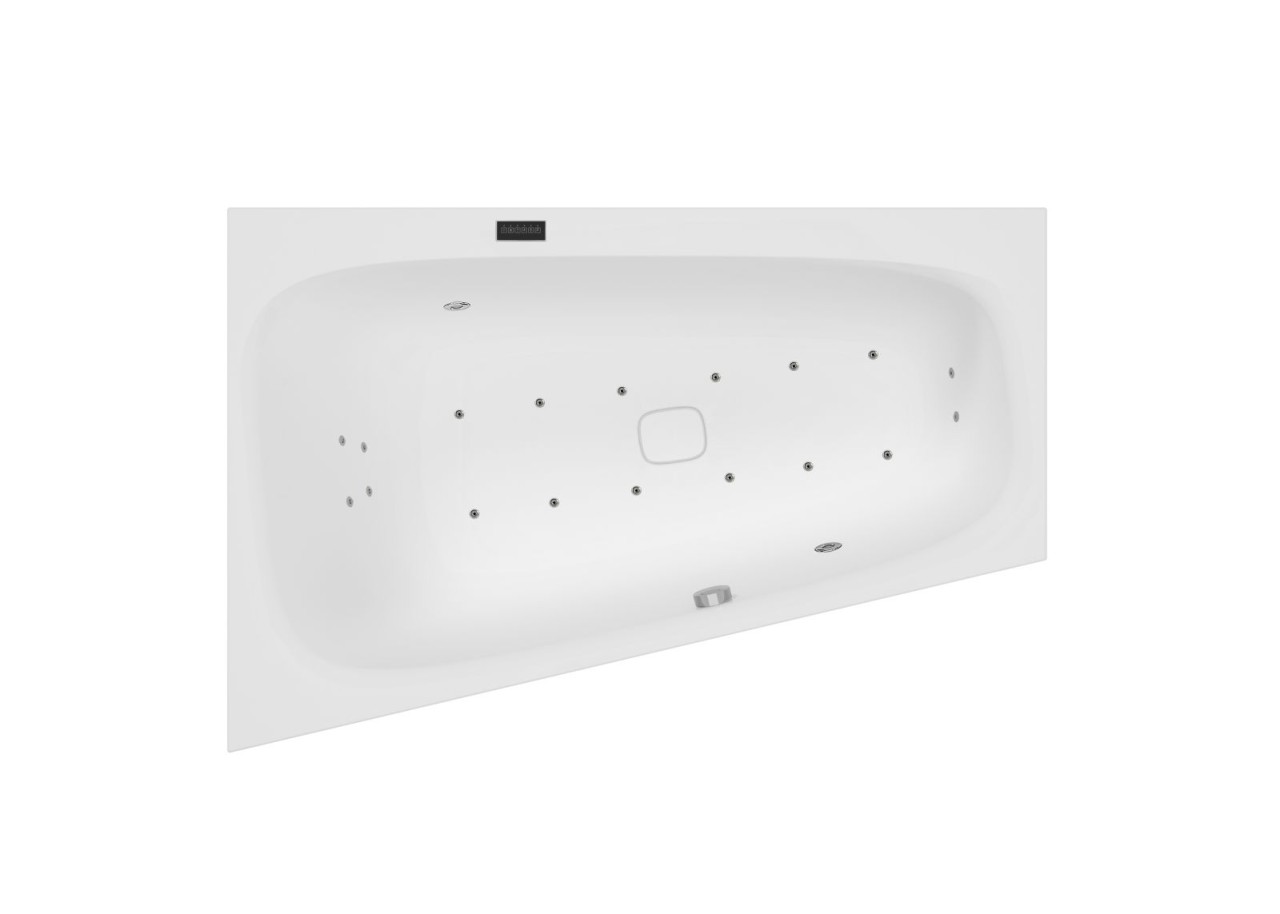 Hoesch Whirlpool iSensi Trapez 1800x1400 Monolith links 3879i.110305002 Image