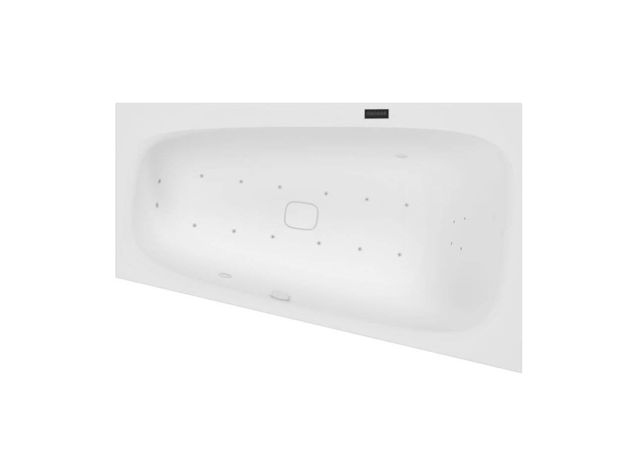 Hoesch Whirlpool iSensi Trapez 1800x1400 Monolith rechts 3990i.110310001 Image