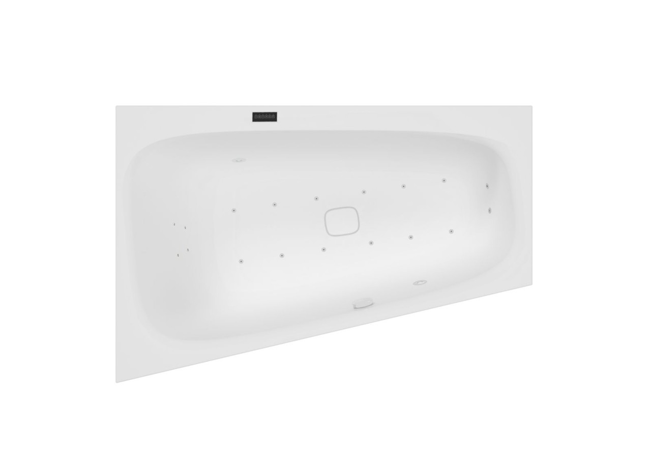 Hoesch Whirlpool iSensi Trapez 1500x1000 Monolith links 3957i.110310002 Image