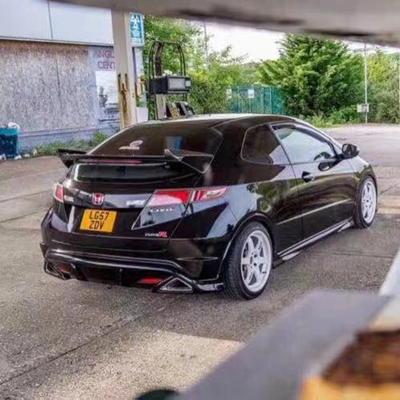 Per Honda Civic FN2 2007-2011 Spoiler da corsa posteriore Tuning Body Kit Accessori auto FRP Baule posteriore Ala Decorazione Spoiler