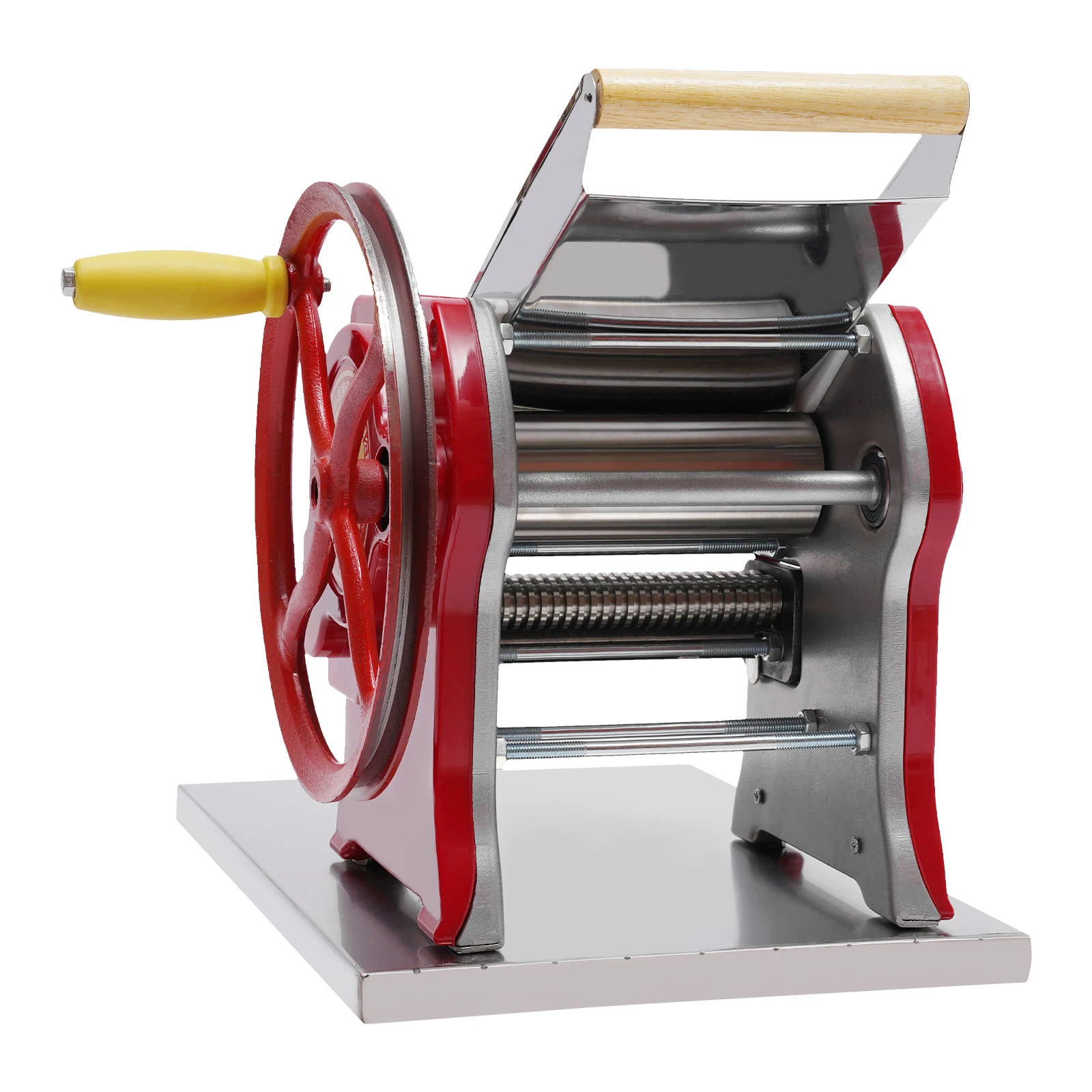 PIÙ NUOVO Macchina per pasta da 0,5-5 mm, Macchina per pasta, Macchina per pasta multifunzionale, Manuale fatto in casa per Lasagne, Pasta per spaghetti, Rosso