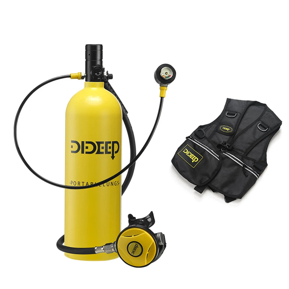 DIDEEP X5000Pro 2L Tauchflasche Tauchausrüstung Unterwasser-Atemzylinder Unterstützt 30-45 Minuten Atemzeit Image