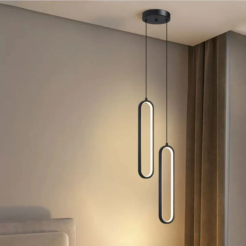 LED-Pendelleuchten für Innenräume, Küche, Esszimmer, Nordisches Schlafzimmer, Hängelampen, Beleuchtungskörper, Kronleuchter für Flure Image