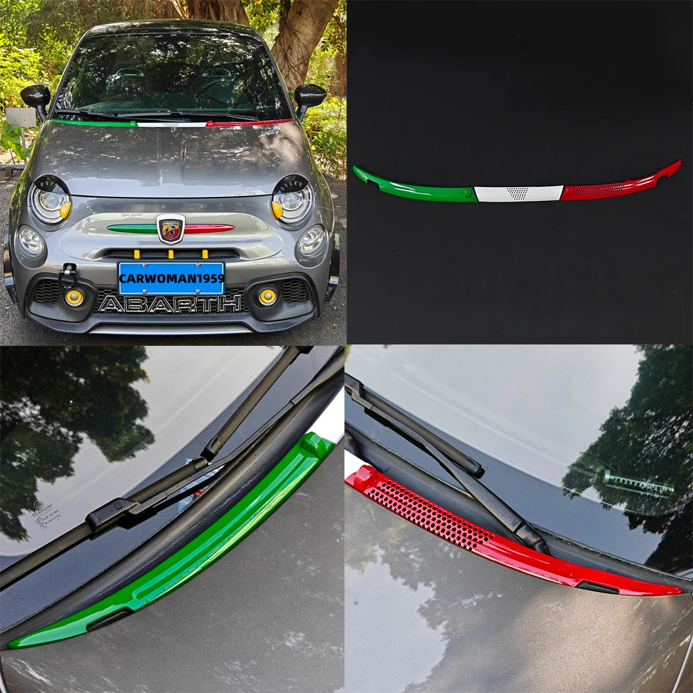 Für Abarth Scheibenwischer-Abdeckung - Premium Außenzubehör für Fiat Serie 3 & 4 LHD 500/595/695 Image