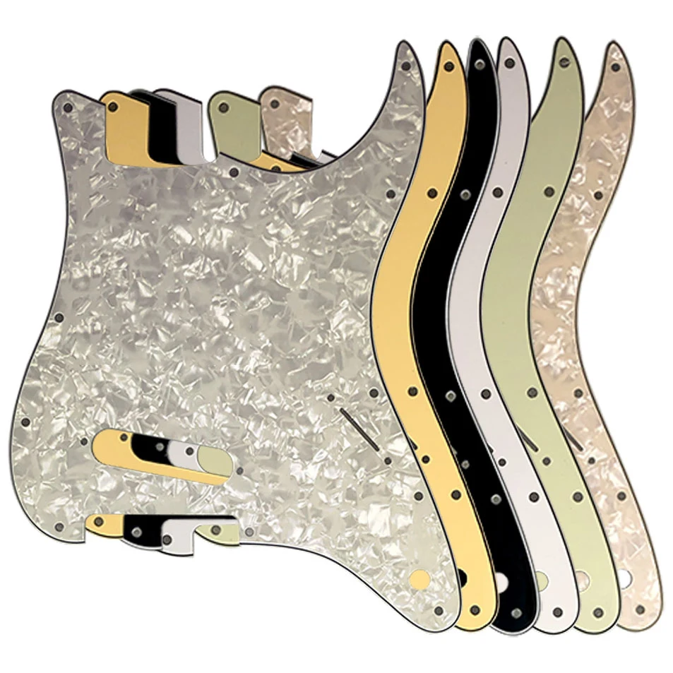 Gitarre Schlagbrett-Für USA/Mexiko Fd Standard Strat 72' 11 Schraube Loch St Mit 1 Einzigen Pickup Scratch platte Multicolor Wahl Image