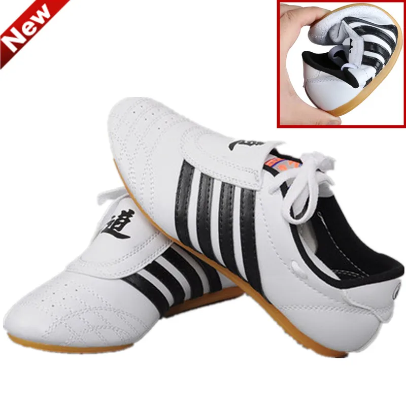 Vier reisen Taekwondo Schuhe Erwachsene Kinder atmungsaktive KICK Boxing Kampfkunst Sneaker karate Training billig Komfortable WTF schuhe