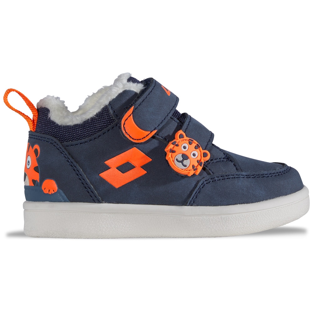Sneaker LOTTO, Damen, Gr. 21, navy, orange, Synthetik, Textil, mehrfarbig, Schuhe Sneaker, - in kindgerechter Passform