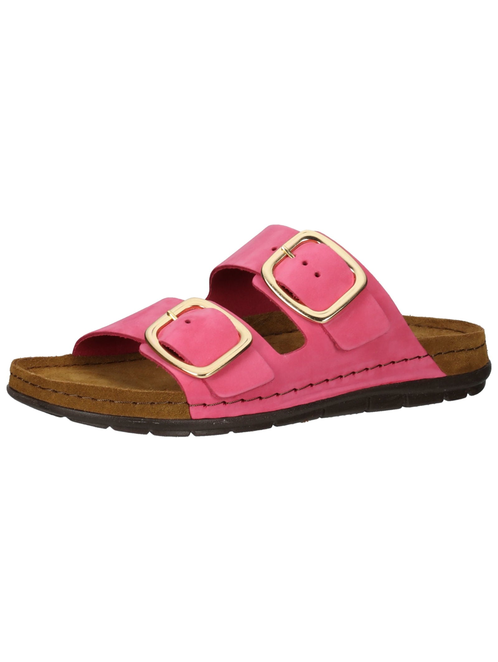 Hausschuh ROHDE "Rohde Hausschuhe Leder", Damen, Gr. 42, pink, Leder, Schuhe Hausschuh