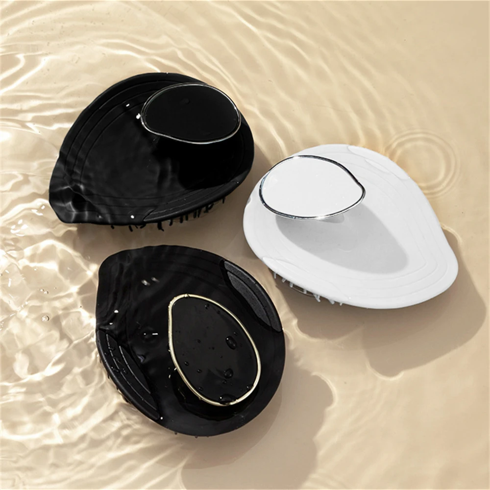 1PC Kopfhaut Massage Shampoo Pinsel Weiche Silikon Tiefen Reinigung Entfernen Schuppen Peeling Entspannende Kopfhaut Massage Dusche Werkzeuge Image
