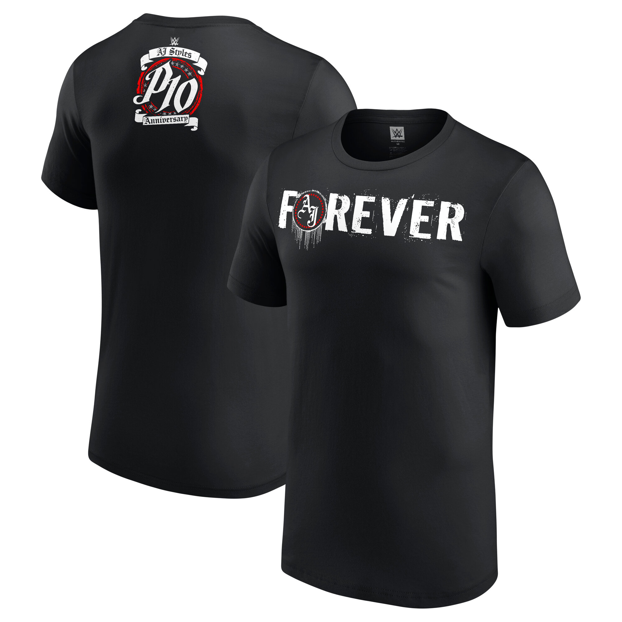 AJ Styles Danke für immer-T-Shirt – Schwarz – Herren Image