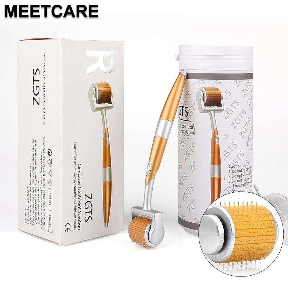 Rouleau de derme en titane ZGTS 192 aiguilles Système de micro-aiguilles Dermaroller pour le soin du visage Soin de la peau Traitement Outil de beauté