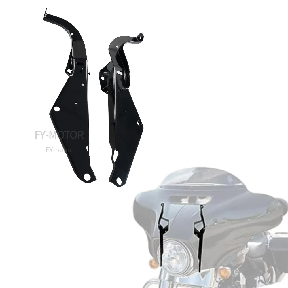 Motorrad Äußere Kopf Batwing Verkleidung Unterstützung Halterung Fit Für Harley Electra Glide FLHT & Street Glide FLHX 1996-2013 Image