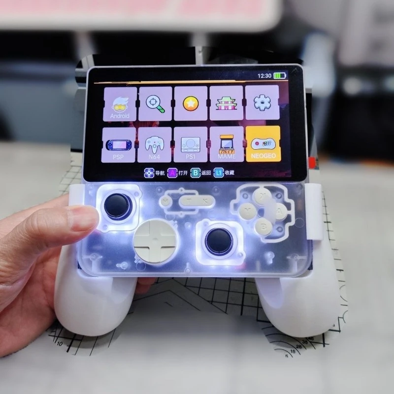 Für Gamemt E5 Plus Gamepads Grip Griff Palm Grip 3D Druck Spielkonsole Hand Grip Palm Für GAMEMT E5 E5Plus Image