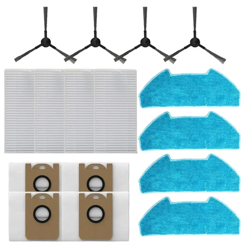 ABUS-Für Redkey R10 Staubbeutel Ersatz Filter Mopp Tuch Staubbeutel Seite Pinsel Kit Staubsauger Zubehör Image