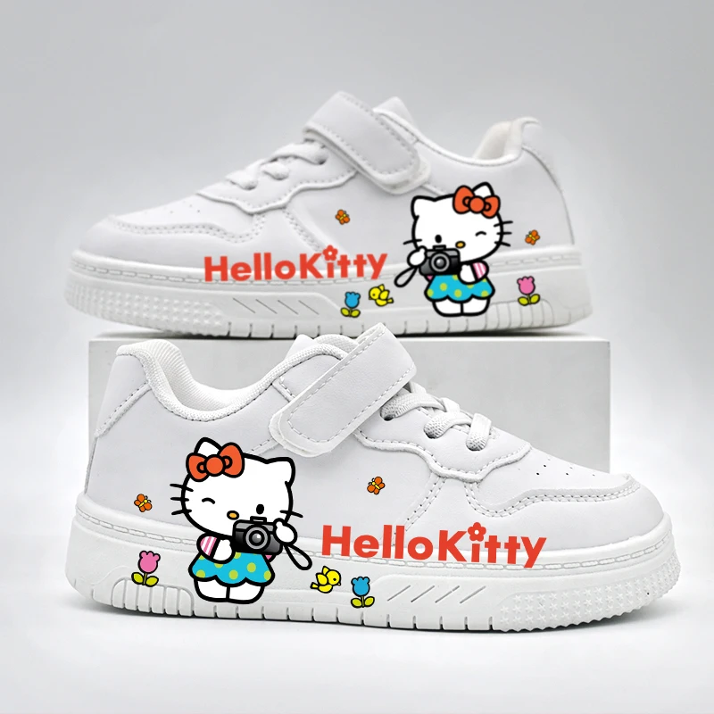 2026 Kinder-Sanrio-Freizeitschuhe Neue Hello Kitty Bedruckte Sportschuhe für Mädchen Schüler Rutschfeste Atmungsaktive Outdoor-Sneaker