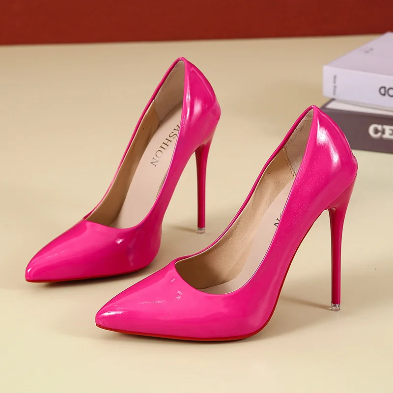 Frauen Schuhe 10 cm Mode High Heels 35-43 Plus Größe Dünne Stiletto Bankett Hochzeit Schuhe Sexy Spitz damen Party Schuhe