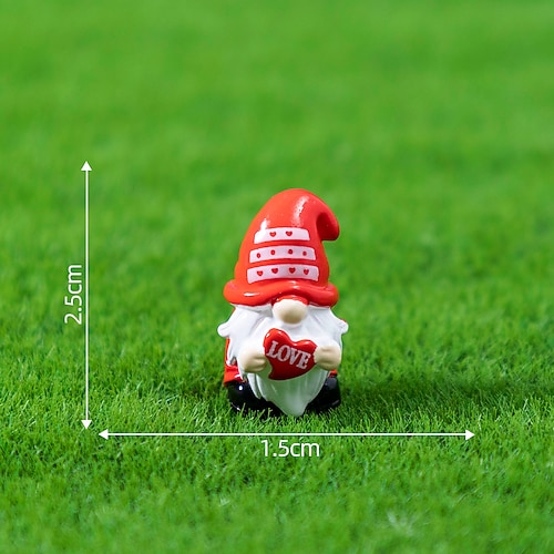 12er-Pack Mini-Osterzwerge, niedliche Getreidepuppen, Mikrolandschaft, DIY-Dekoration, kleiner Schreibtischschmuck Image