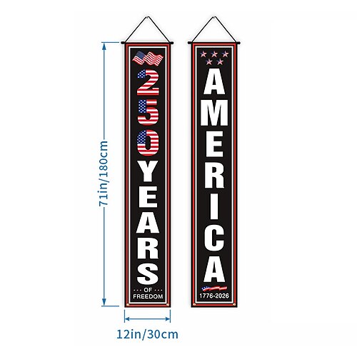 Feierlichkeiten zum 250. Jahrestag der Flagge der Vereinigten Staaten, Dekoration für den Innenhof, patriotische Dekoration, Gartenflagge Image